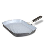 Dorsch Non-Stick Grill Pan with Foaldable Handle - 34 cm